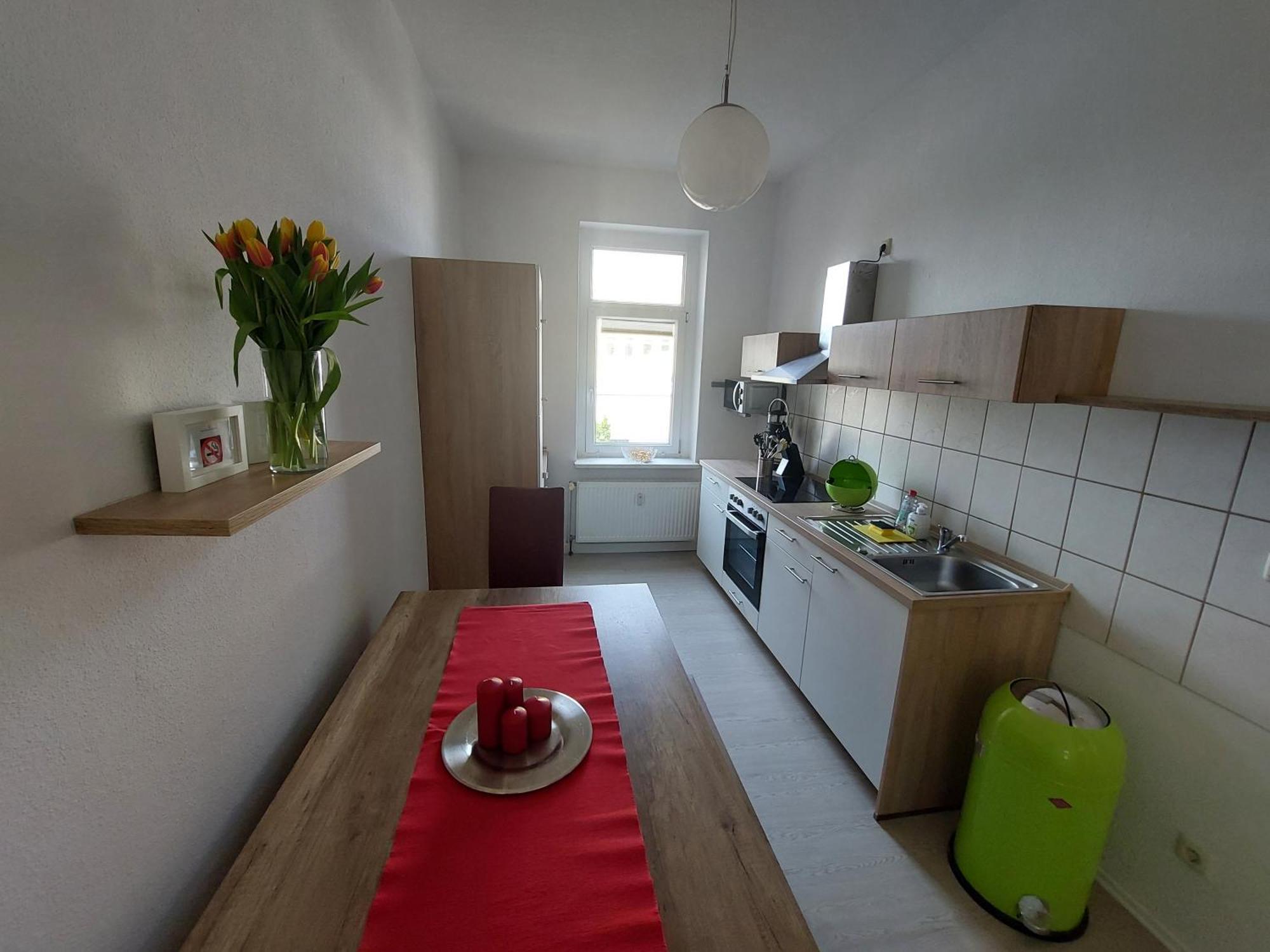 Schoene Zwei-Zimmer-Wohnung "W2" Mit 4 Einzelbetten Und Wlan In Zwenkau Bei Leipzig Im Neuseenland Phòng bức ảnh